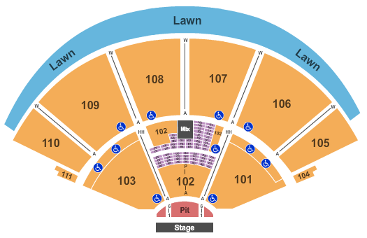 Cynthia Woods Mitchell Pavilion Santana Seating Chart
